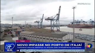 Novo impasse no Porto de Itajaí Portonave assume liderança na disputa pelo arrendamento provisório [upl. by Eimmaj]