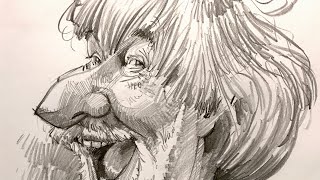 Caroll Spinney pencil sketch [upl. by Sargent]