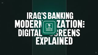 Breaking NewsInside Iraq’s Banking Modernization Digital Screens Are Here [upl. by Pierrepont]