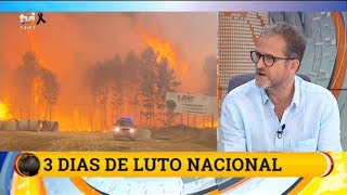 CEF  FOGO PEDROGÃO GRANDE  TVI  18JUNHO 2017  13H [upl. by Nogras]