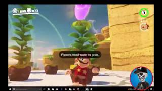 Super Mario Odyssey Guide Seaside Kingdom Power Moon  25 [upl. by Eidurt]