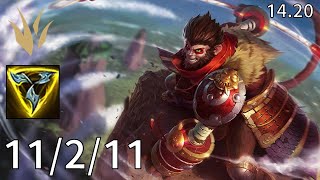 Wukong Jungle vs Nocturne  EUW diamond  Patch 1420 [upl. by Mullins]