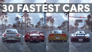 30 Fastest Cars in NFS Heat [upl. by Zelten]