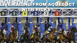 Live Horse Racing From Aqueduct With Selections [upl. by Hsitirb]