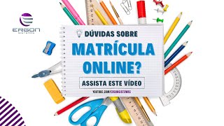 Matricula online  GEP  Gestão Escolar [upl. by Eniamart734]