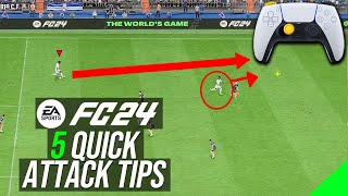 EA FC 24  5 BEST ATTACKING TIPS TO INSTANTLY IMPROVE amp SCORE MORE GOALS [upl. by Denice]