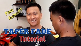 TAPER FADE HAIRCUT TUTORIALStep by step [upl. by Ashil634]