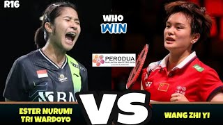 Ester Nurumi Tri Wardoyo INA vs Wang Zhi Yi CHN  Badminton MALAYSIA MASTERS 2024  R16 [upl. by Ahseekan499]