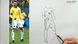 Portrai drawing Neymar neymar [upl. by Angelico]