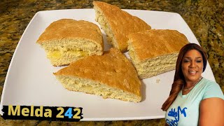 HOW TO MAKE BAHAMIAN JOHNNY CAKE  BAHAMIAN COOKING [upl. by Lida424]