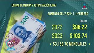 Valor de la UMA será de 10374 pesos diarios INEGI  Noticias con Francisco Zea [upl. by Nalahs]