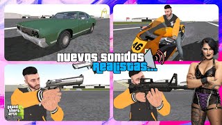 🔉SONIDOS REALISTAS PARA GTA SAN ANDREAS ANDROID¡ 2024 [upl. by Aihsilat]