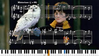 John WILLIAMS  Harry Potter Hedwigs Theme  Piano sheet music easy piano tutorial [upl. by Jurkoic337]