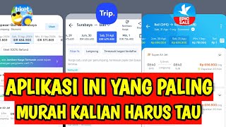 Perbandingan Harga Tiket Pesawat dari Aplikasi Traveloka Tiketcom Tripcom mana yang Murah [upl. by Bently]