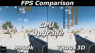 9900k v 7800x3D  UPGRADE from CPU BOTTLENECK  FPS COMPARISON Battlefield V [upl. by Alegna87]