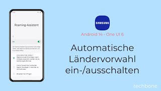 Automatische Ländervorwahl einschalten oder ausschalten  Samsung Android 14  One UI 6 [upl. by Ajnat535]