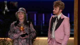 Billie Eilish Wins Record Of The Year  2021 GRAMMY Awards Show Acceptance Speech [upl. by Nuli]