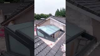 Eletric sliding skylight roof window for house villa roofwindow skylights skylight [upl. by Dal]