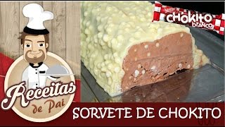 SORVETE DE CHOKITO BRANCO 55 Receitas de Pai [upl. by Lyndell]