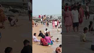 Digha sea beach water waves 🌊⛱️  beautiful weather 🌞🌤️🌈  shortvideo dighaseabeach viralshorts [upl. by Anwahsal739]