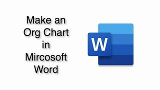 How to Build an Org Chart in Word [upl. by Sessilu529]