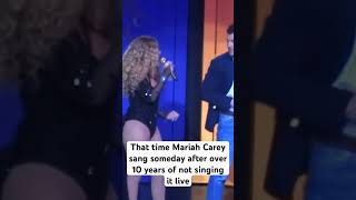 That time Mariah Carey sang someday after over 10 years of not singing it live mariahcarey live [upl. by Macguiness]