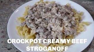 SLOW COOKER CREAMY BEEF STROGANOFF  Margot Brown [upl. by Neysa]