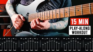 15 MIN GUITAR TECHNIQUE WORKOUT  Picking Finger Exercises amp More [upl. by Aikemaj452]