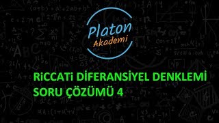 Riccati Diferansiyel Denklemi Soru Çözümü 4 [upl. by Abey]