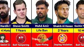 Cricketers Who Were BANNED From International Cricket [upl. by Eudosia]