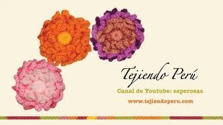 Flor de cadenetas tejida a crochet [upl. by Corron594]