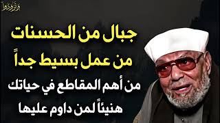 جبال من الحسنات من عمل بسيط جداً من أهم المقاطع التي ستسمعها في حياتك  محمد متولي الشعراوي [upl. by Nodearb]