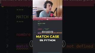 Match case en Python Parte 2 python shorts [upl. by Kermie]