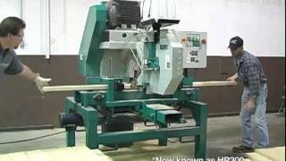 HR300 Single Head Horizontal Band Resaw  WoodMizer [upl. by Llerrit278]