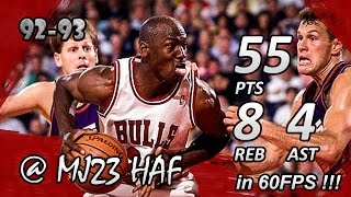 Michael Jordan Finals Career High Highlights 1993 Finals G4 vs Suns  55pts HD 720p 60fps [upl. by Eita]