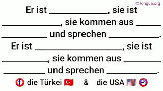 Türke Türkin die Türkei Türkisch Amerikaner Amerikanerin Amerika amerikanisch Englisch USA [upl. by Ruthe230]