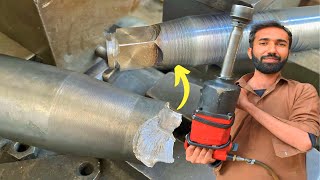 Another Method used for Repairing of Broken Heavy Nut Bolt Removal Machine Square Shaft [upl. by Nitsew]