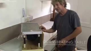 Bean to bar chocolate making  Vibrating table HOW TO [upl. by Onnem]