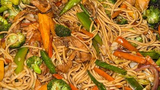 How to make the best lo mein noodles with chicken [upl. by Mattah]