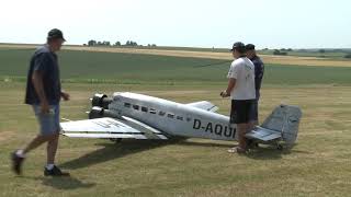 The World Largest RC Model  Junkers JU 52 Assembly and flight [upl. by Rambert]