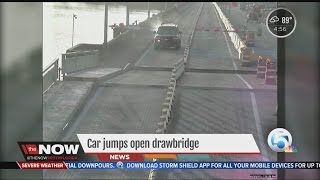 Car jumps open drawbridge [upl. by Abisha]