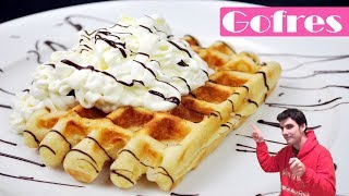 GOFRES CASEROS😍🧇😋 La receta más fácil de WAFFLES deliciosos Receta  410 [upl. by Melita]