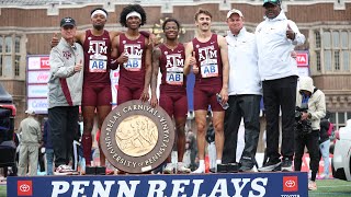 Texas AampM 4x400 Penn Relays College Championship [upl. by Walrath]