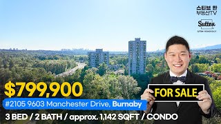 Video Tour 2105 9603 Manchester Drive Burnaby  스티브한 밴쿠버 부동산 TV [upl. by Ryter350]