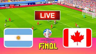 ARGENTINA vs CANADA  Copa America 2024 Final  Full Match All Goals  Live Football Match [upl. by Arayk]