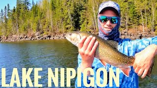 Early Spring visit to famous Lake Nipigon in search of Pike [upl. by Avevoneg778]