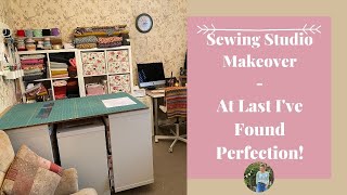 Sewing Room Makeover Tour 2021  Before amp After Perfection At Last [upl. by Leima749]