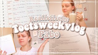 TOETSWEEKVLOG realistisch pabo om 6 uur opstaan ★ Its Jamie [upl. by Ronaele]