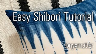 How To Shibori Tie Dye Beginner [upl. by Jany523]