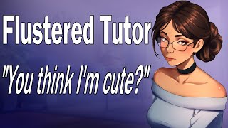 ASMR Your Tutor is Flustered by You Flirting College Girl Tsundere Patches You Up [upl. by Katlin11]